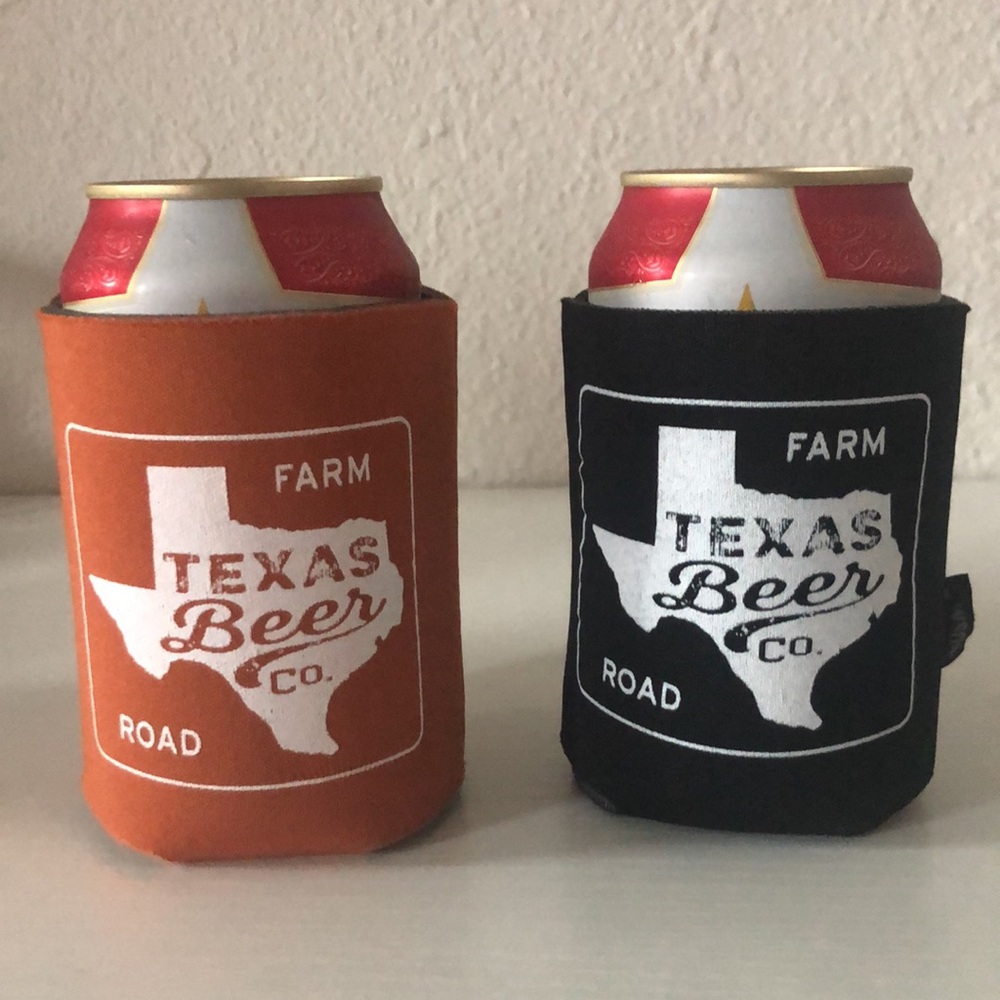 Texas Beer Co. Burnt Orange Or Black Koozie